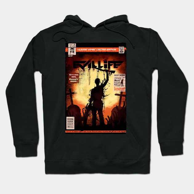 Evil Life Hoodie by Bongonation